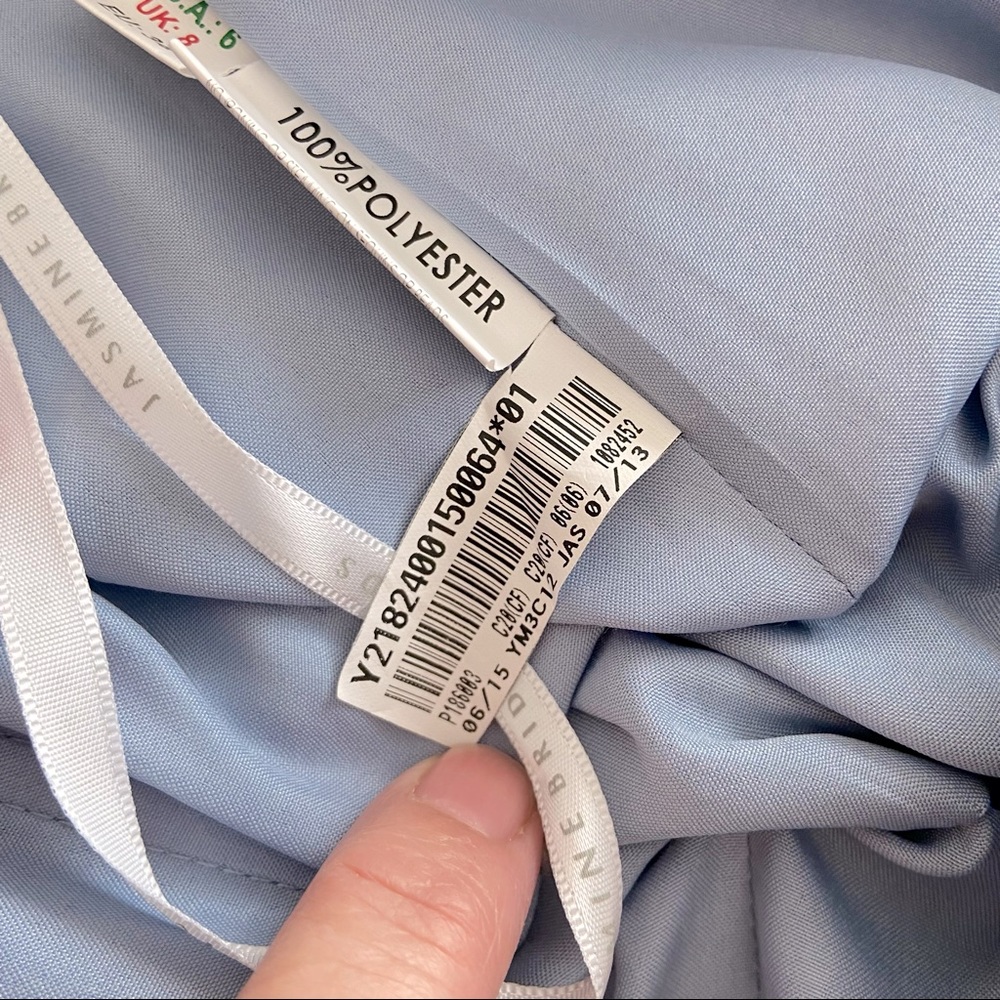 Blue Flutterback Dress - Picture 12 of 14